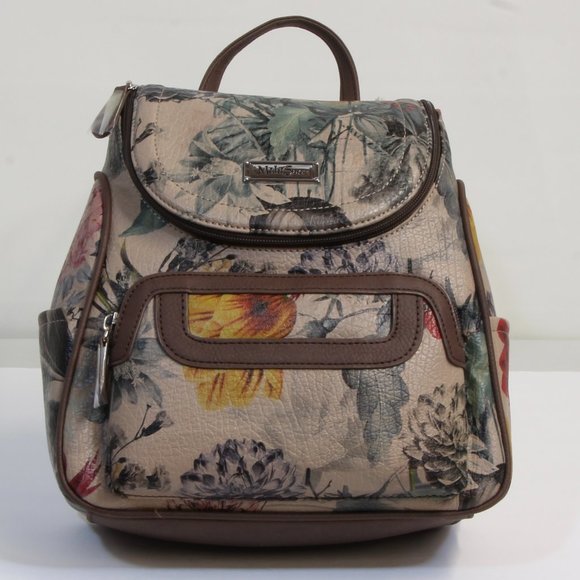 Multisac Handbags - Multisac Adele Valencia Floral Major Backpack With Adjustable Strap NWT